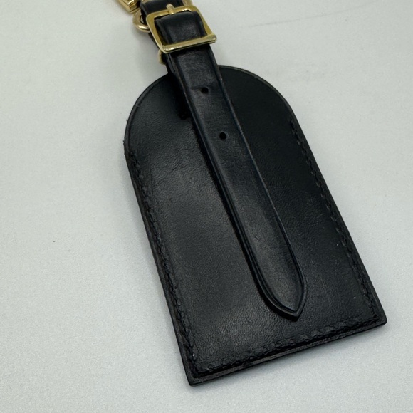 SOLD IN STORE-Louis Vuitton luggage tag with Poinette custom painted. - Picture 4 of 5